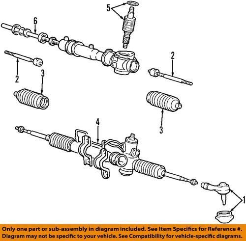 Hyundai oem 57724-2e000 steering tie rod end/tie rod