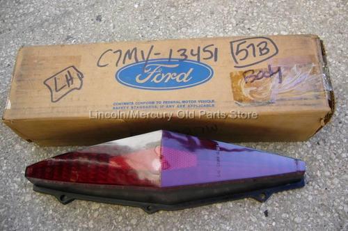 1967 mercury montclair (nos) lh tail light lens c7my-13451 57b 67 oem box