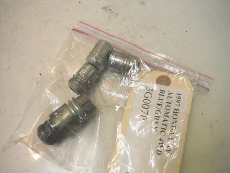 1997 honda crv 4wd locking lug nut set key oem