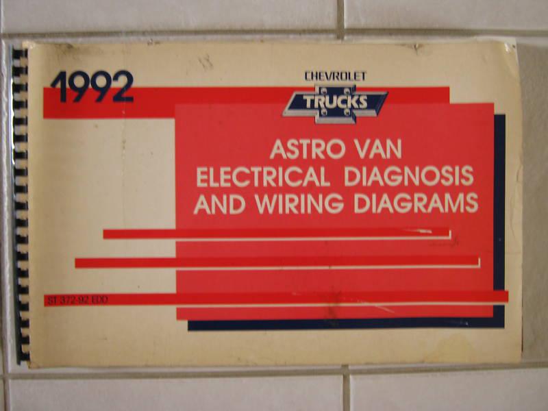 1992 astro van electrical diagnosis & wiring diagrams original excellent cond