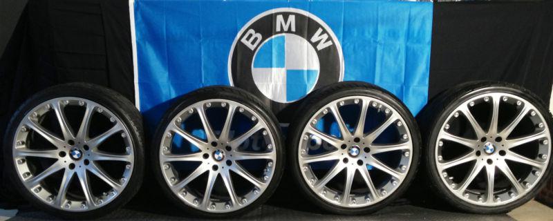 (4) 20" hartge classic ii style wheels/rims w/toyo proxes4 tires for bmw cars