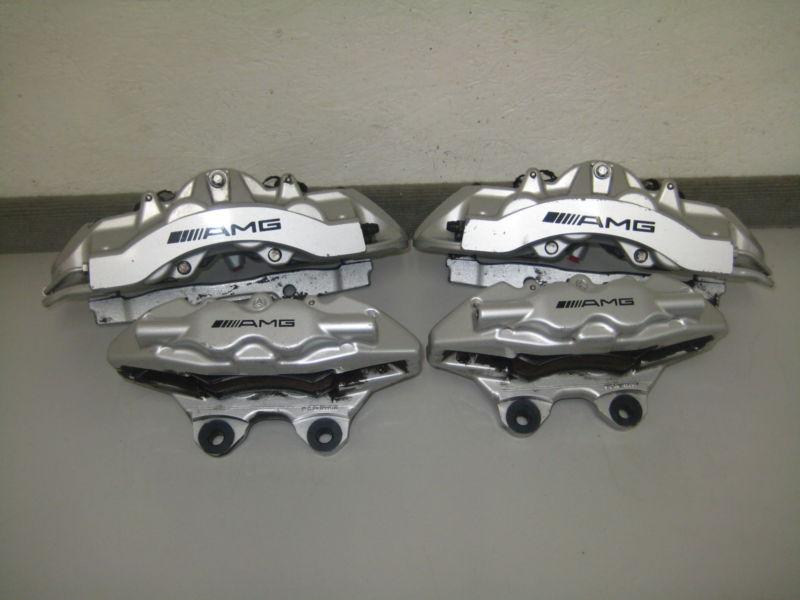 Oem mercedes benz e-class  e55 amg brembo silver calipers front&rear 03-09