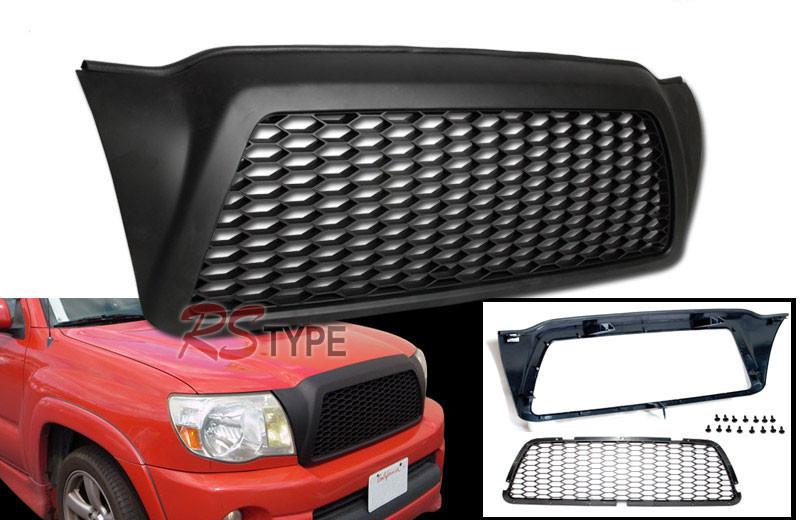 Fit:05-09 toyota tacoma black mesh grill grille brand new 05 06 07 08 09 new