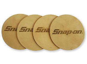 Leather coaster set 4pk snap on tools new