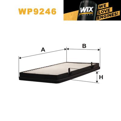 1x wix pollen filter wp9246 - eqv to fram cf9934