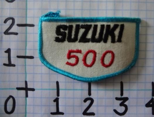 Vintage nos suzuki 500 motorcycle patch from the 70's 016