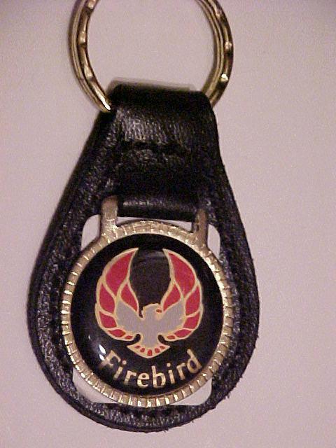 Firebird  leather back key chain