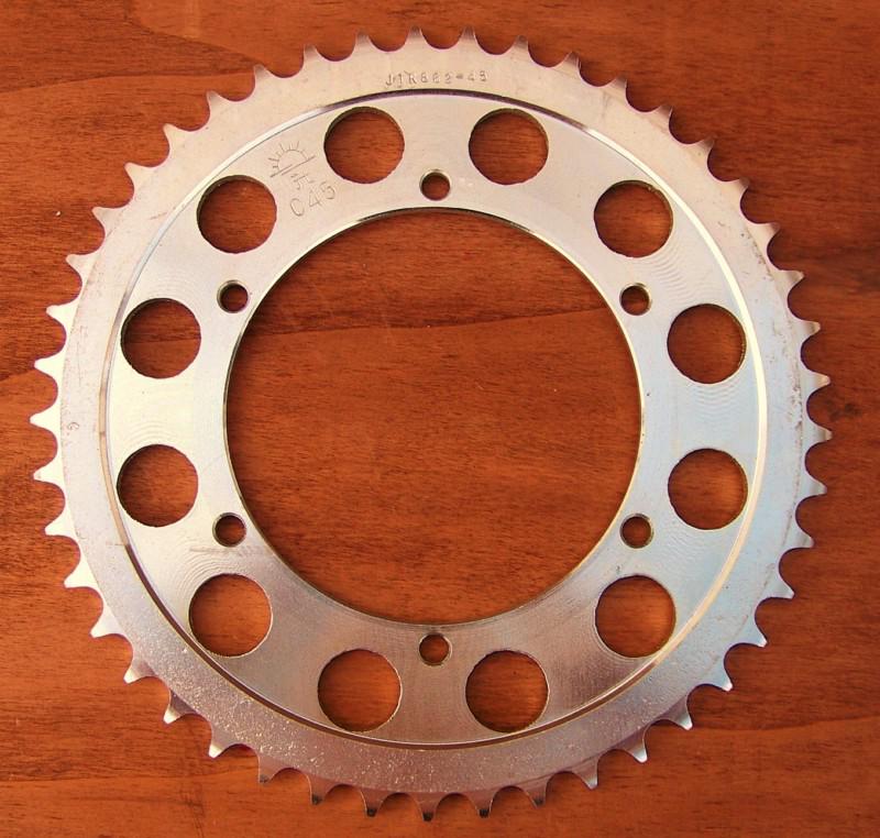 1986-2010 yamaha & bmw rear sprocket 45-tooth jtr862-45 (nos)