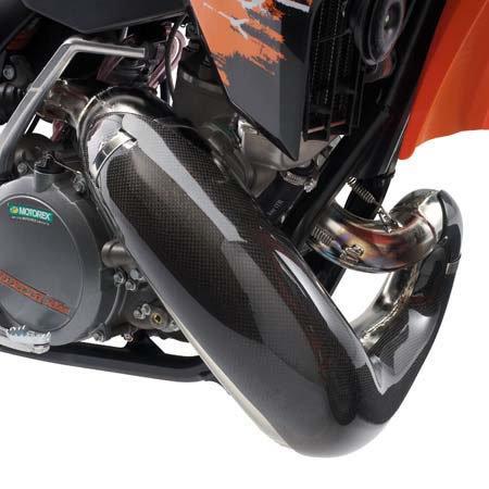 New ktm exhaust carbon fiber pipe guard 250 300 sx xc u6908892