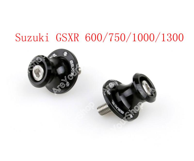 8mm swingarm sliders spools suzuki gsxr 600 750 1000 1300 sv650 1000 tl black