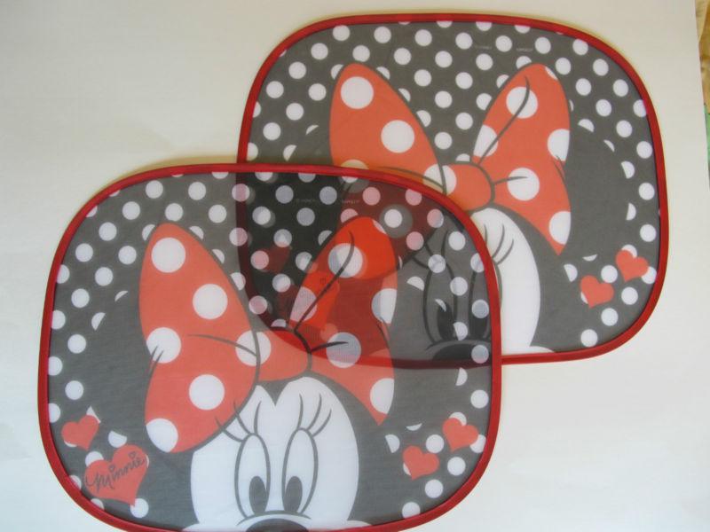 Napolex minnie mouse car accessory  dot : 2 pcs sunshade side window 