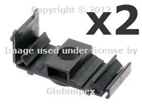 Bmw (1984+) oil cooler pipe bracket (set of 2) genuine 