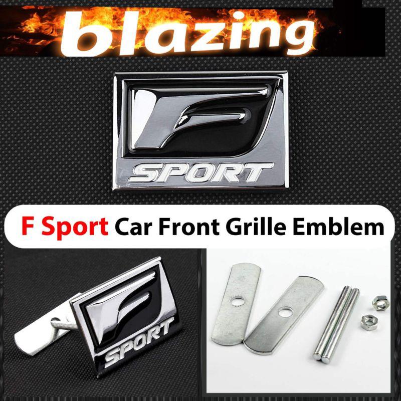 F-sport metal hood rally front grille grill badge emblem decal 