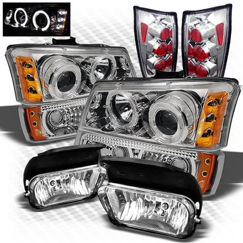 04-05 avalanche projector headlights + bumper + altezza tail lights + fog lights