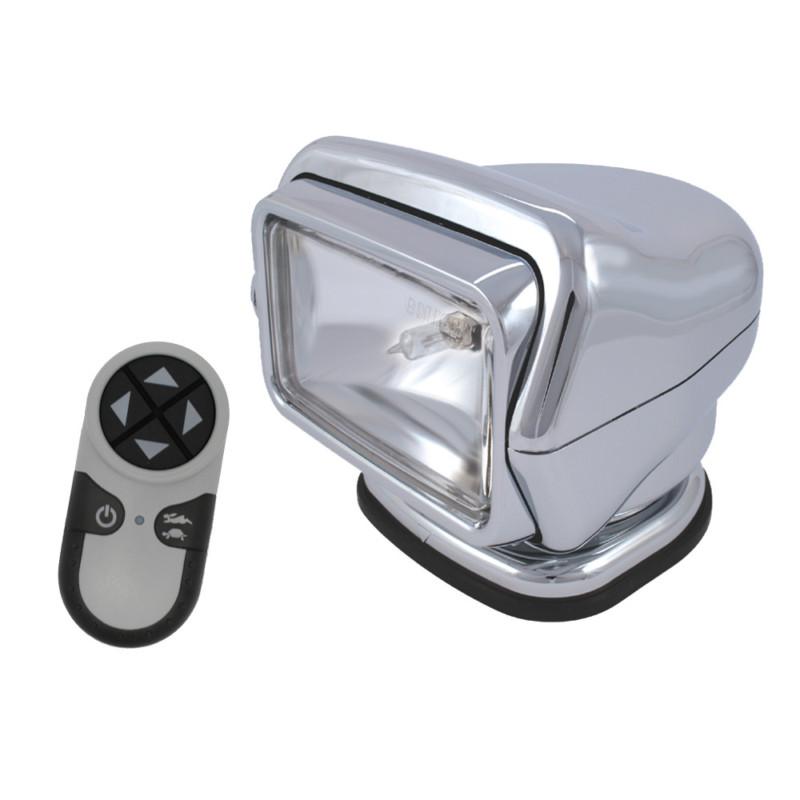 Golight stryker searchlight 12v w/wireless handheld remote - chrome 3006