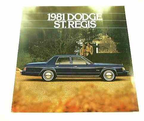 1981 81 dodge st. regis brochure 4dr