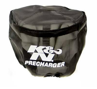 K&n air filter wrap precharger filter wrap round straight closed top 5"x4" black