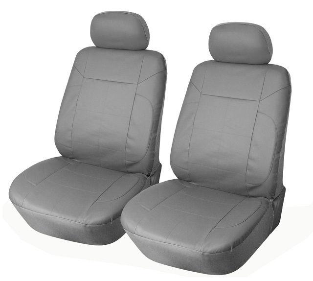 Front car seat covers compatible with daewoo 153 gray