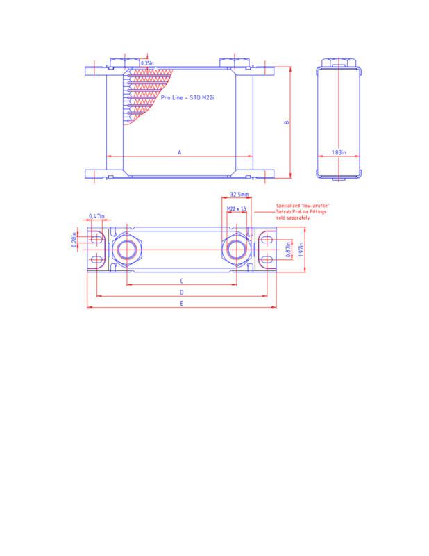 Setrab oil cooler series 9 "type 948" 48-row 14"x14.7"