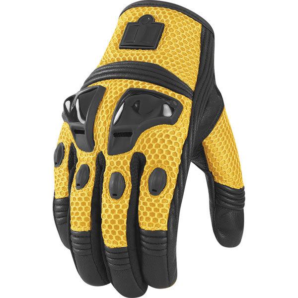 Yellow l icon justice mesh glove