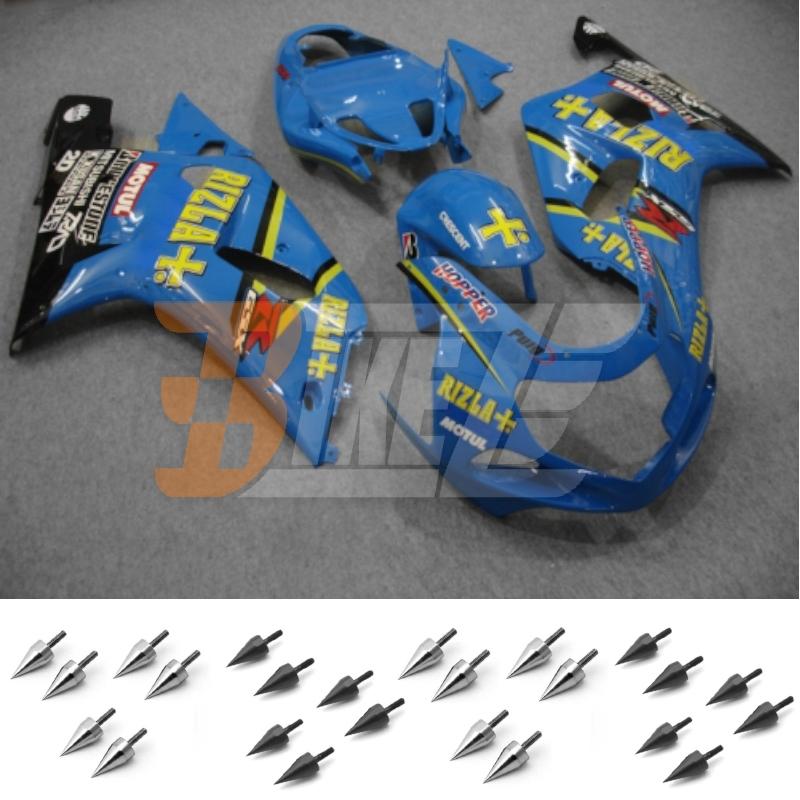 Bolt kit & injection fairing kit bodywork for suzuki gsx r 1000 k1 2001 2002 aa