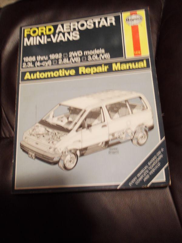 Haynes ford aerostar mini-vans 1986-1988 repar manual 1476