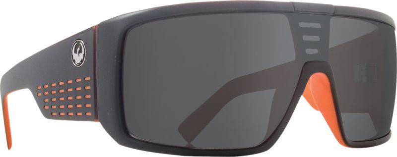 Dragon alliance domo sunglasses matte black and orange/gray lens