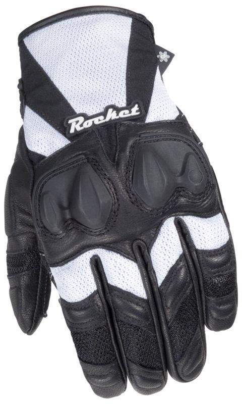 New joe rocket womens cleo-sr gloves, black/white, small