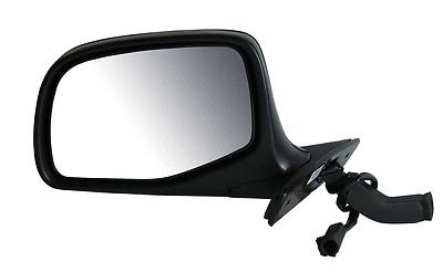 Black/chrome paddle-type side view door mirror assembly driver left lh