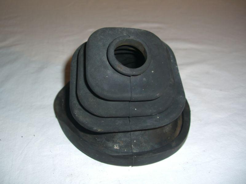 Fiat 124 sport coupe black rubber shift boot -  under the leather shifter boot