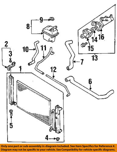 Mazda oem gy0115350f engine coolant recovery tank-reservoir assembly