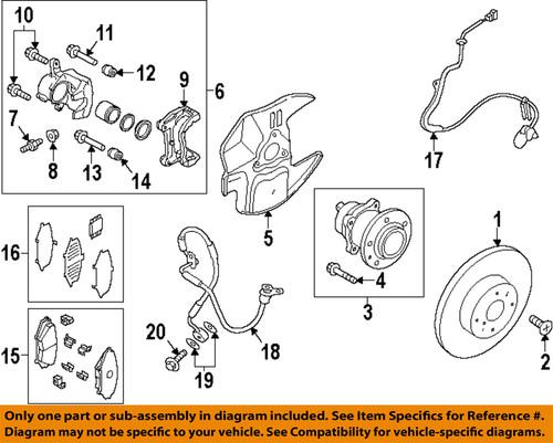 Mazda oem nfy73328zc disc brake pad/brake pad or shoe, front