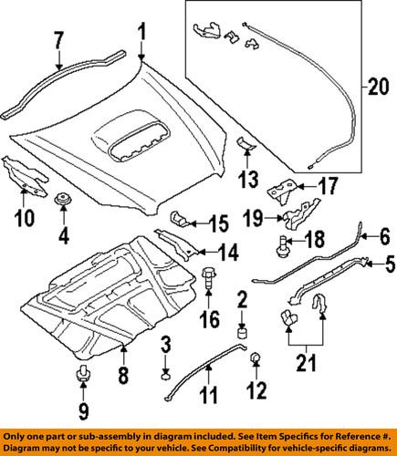 Subaru oem 57310ag040 hood-lock