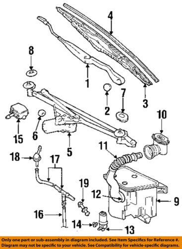 Jaguar oem gnb8961aa windshield wiper blade refill/wiper blade refill