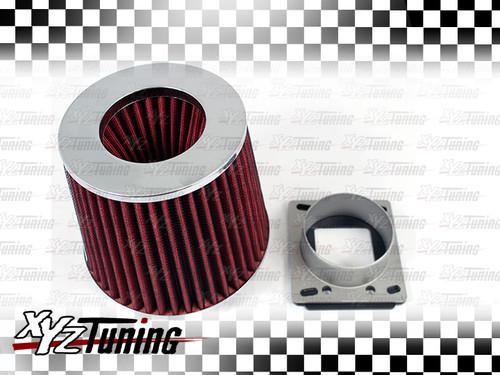 98-01 b2300 b2500 b3000 air intake maf adapter + filter