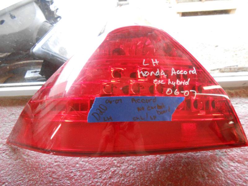 Honda accord sedan  left tail light lamp 2006 2007 driver