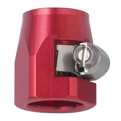 Fragola performance systems e-z clamp hose end fits .438" hose red 280004