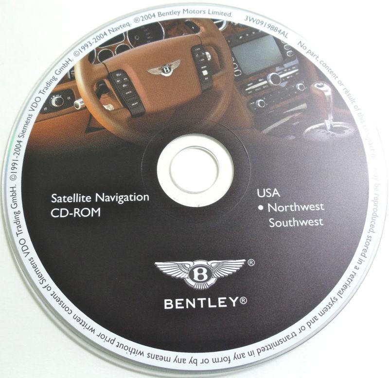 2004 2005 2006 bentley continental gt navigation cd-rom map northwest southwest