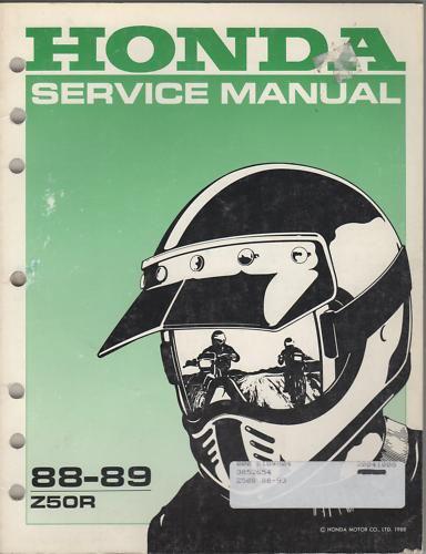 1988-1989 honda motorcycle z50r service manual