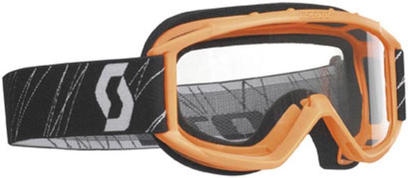 New scott 89si w/ clear standard lens youth goggles, orange, one size