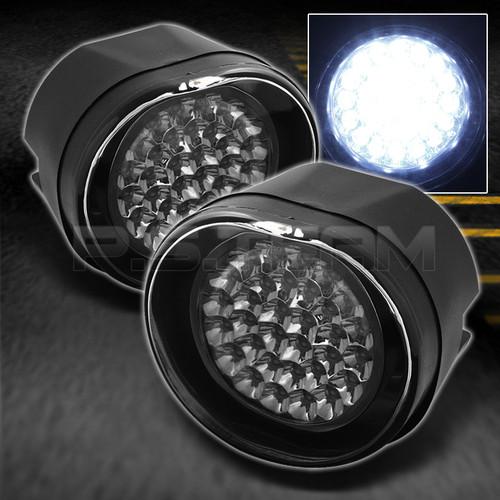 02-04 liberty hyper white full led fog lights lamps w/switch left+right