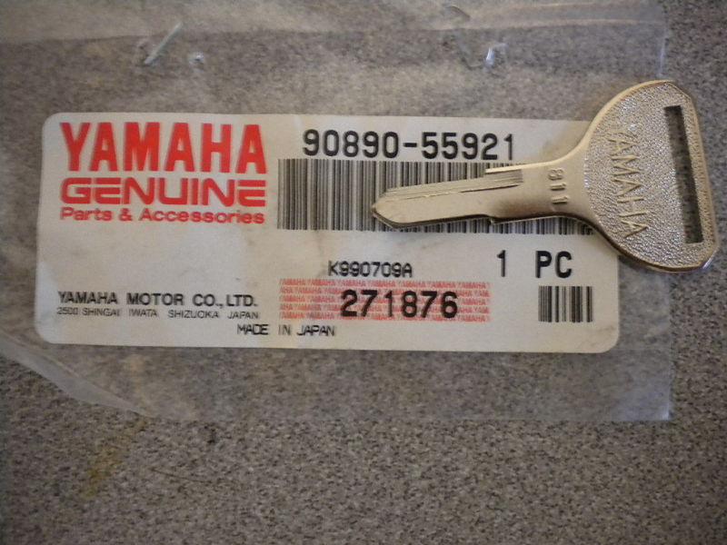 Nos yamaha oem blank key m/s 811 90890-55921-00