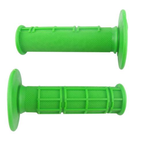 Hand grip handlebar hand throttle grips rubber universal grip 7/8" 22mm green