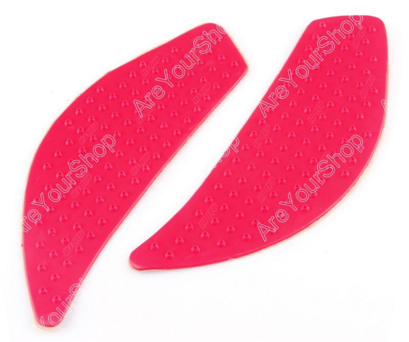 Tank traction pad side gas knee grip protector 3m kawasaki er6n 2006-2012 red