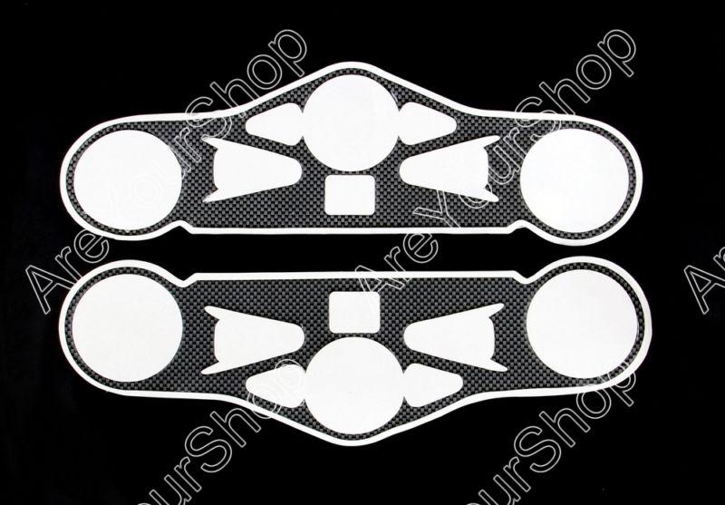 2 pcs decal pad triple tree top clamp upper front end honda cbr1000rr 2008-2011