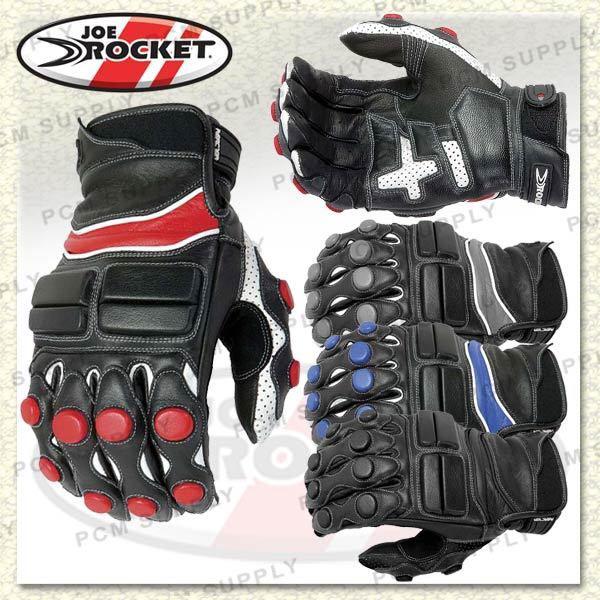 Joe rocket reactor 2.0 short leather glove gunmetal 2x