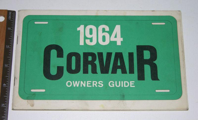 1964 chevrolet corvair owners manual / original  