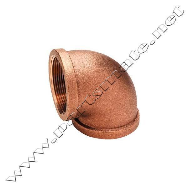 Midland metals 44103 elbow / 1/2 90 deg bronze elbow