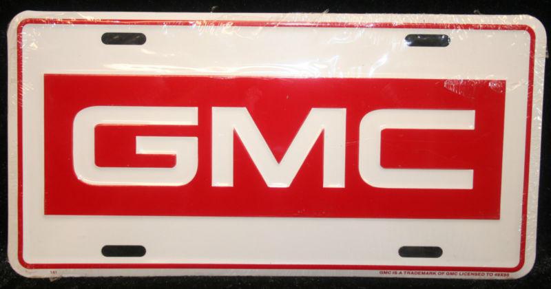 Gmc license plate truck chevrolet tag gm chevy silverado 2500 sign logo emblem 