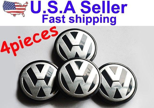 4 pcs vw center hup caps for golf jetta polo passat bora 1jo 601 171 (vw new 55)